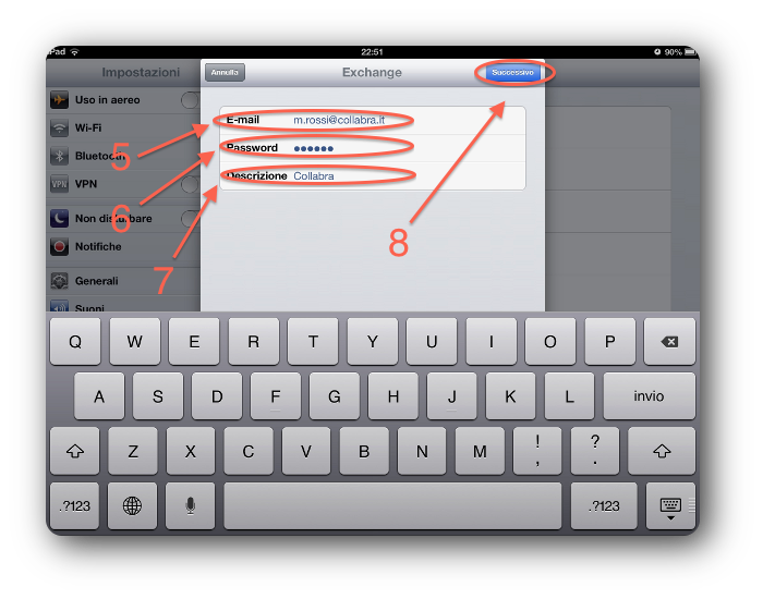 IOS Exchabge per iPad