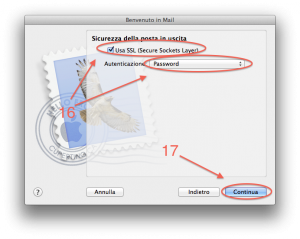 Apple Mail Configurare posta step 6