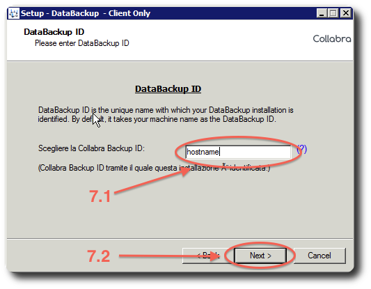 Backup installazione windows 7